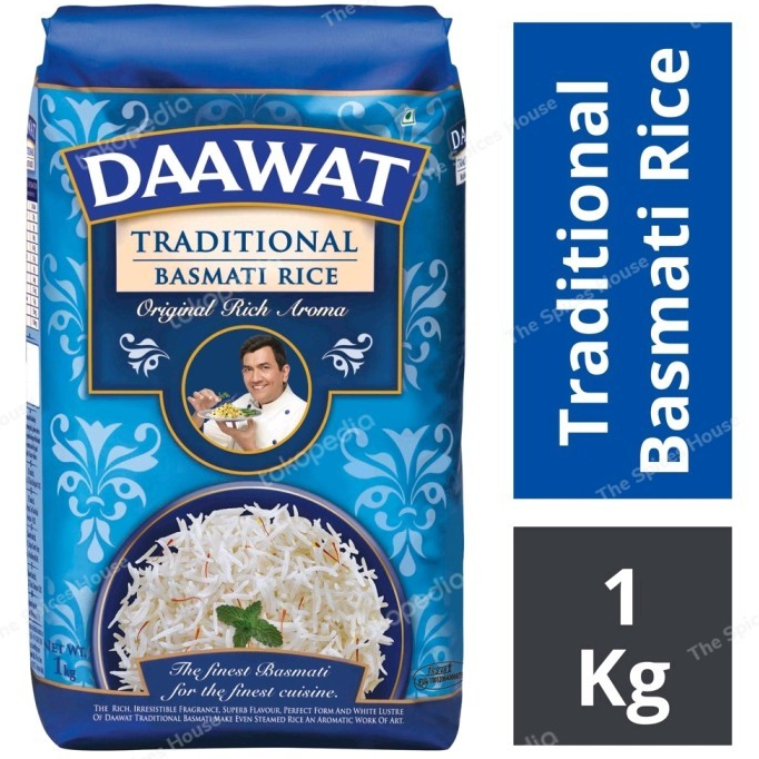 

DAAWAT TRADITIONAL BASMATI RICE 1 KG / Beras Kwalitas Unggul