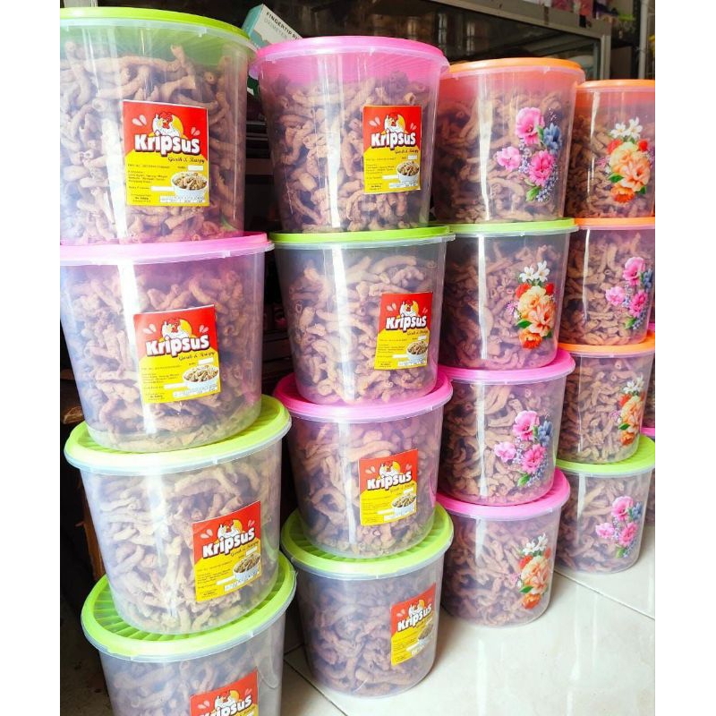 

kripik usus kemasan toples 1kg