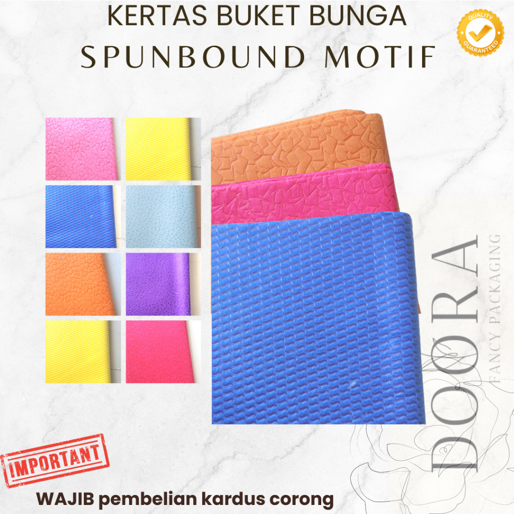 

Kertas Buket Bunga Kertas Kado SpunBond Emboss
