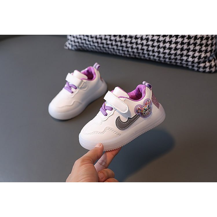 LKM455 Sepatu Sport Anak Unisex Casual Bayi Dengan Lampu LED Sekolah [1KG 4PC] IBU&BAYI