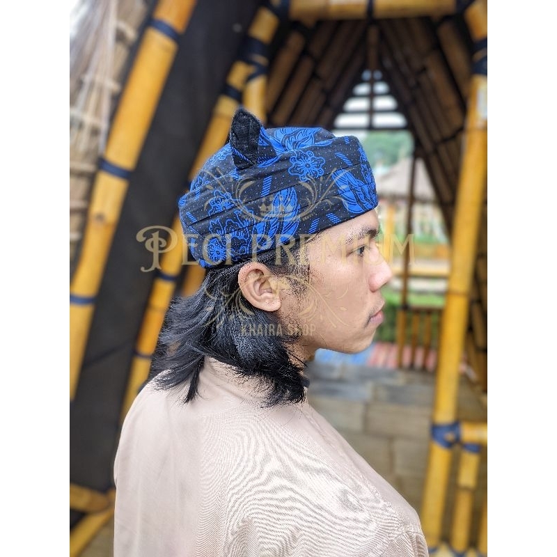 Iket Sunda CANDRA SUMIRAT BADUY KENEKES - Ikat Iket Totopong Sunda Motif Baduy Kanekes - Blangkon Ik