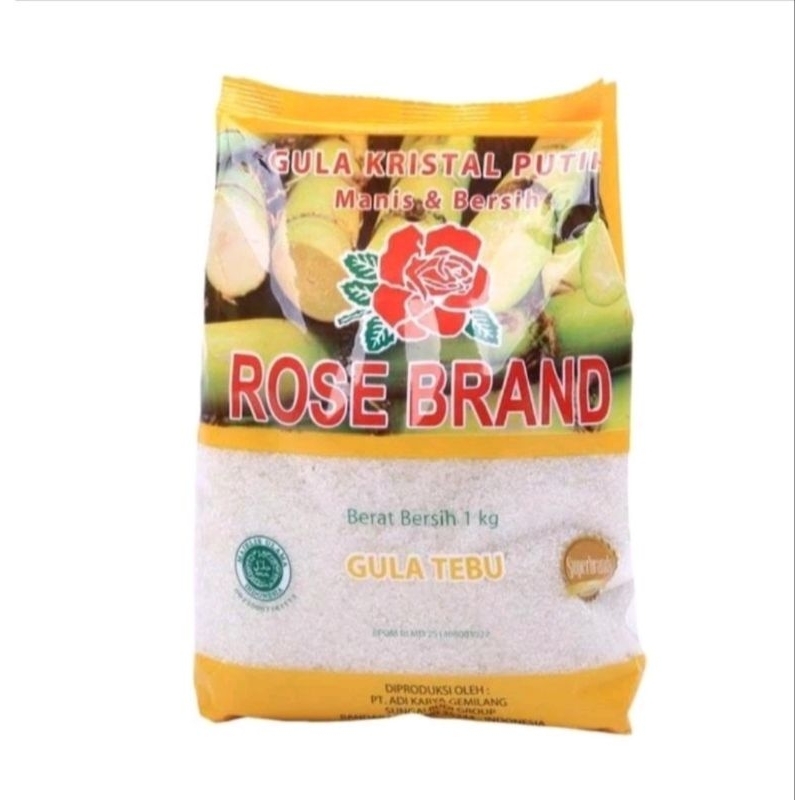 

(JATIM) Gula pasir kemasan rosebrand 1kg