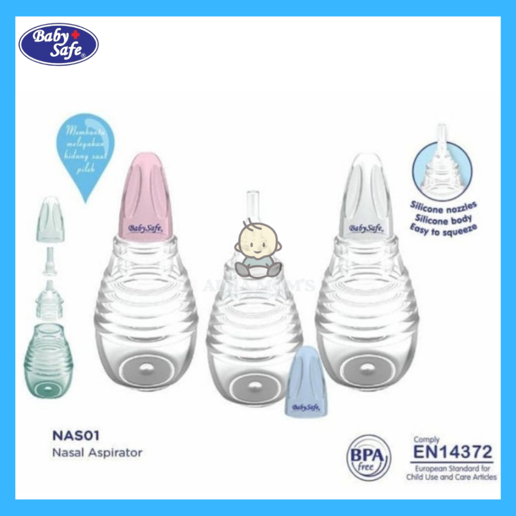 Baby Safe - NAS01 Nasal Aspirator Penyedot Ingus Bayi Pembersih Hidung 0m+ | Nasal Baby Safe NAS01 S