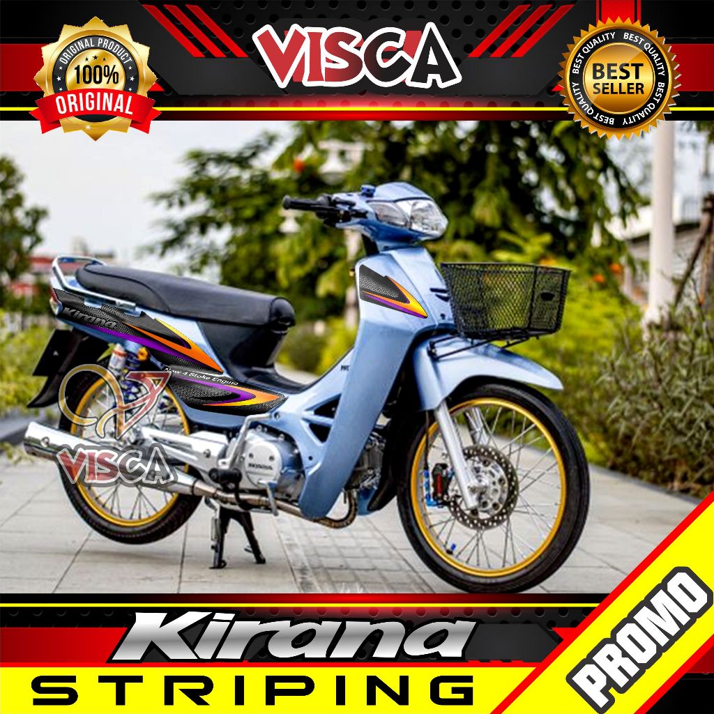 Stiker Striping Honda Kirana Variasi Stiker Kirana 125 KN