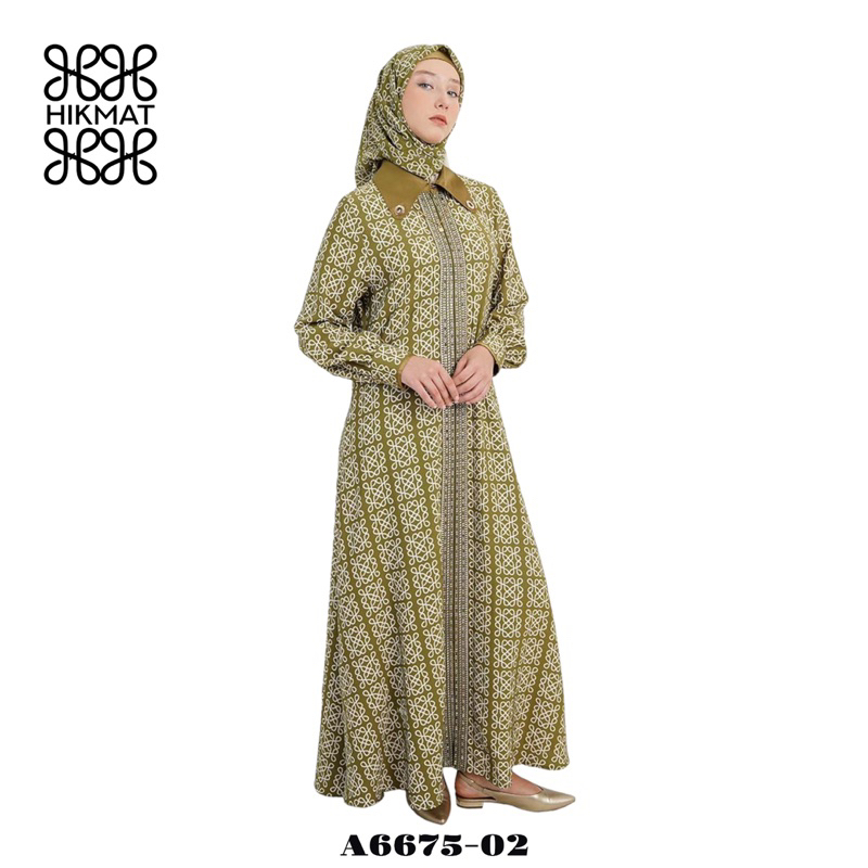 ABAYA HIKMAT FASHION ORIGINAL A6675-02