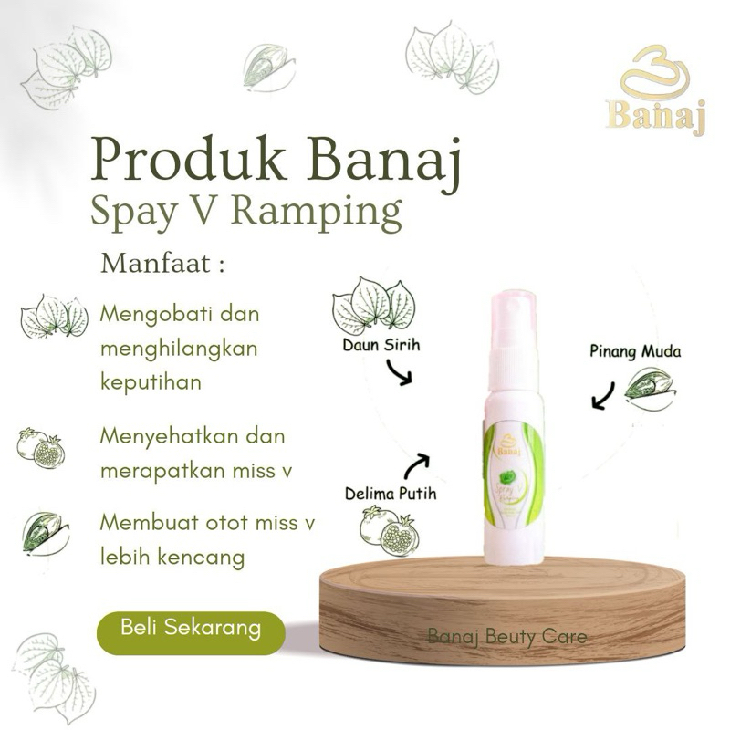 BANAJ SPRAY V / PEWANGI MISS V / PERAWATAN MISS V