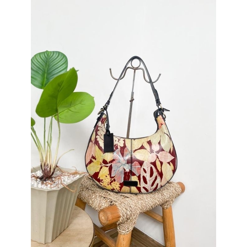 Tas kulit asli Claude ecoprint series