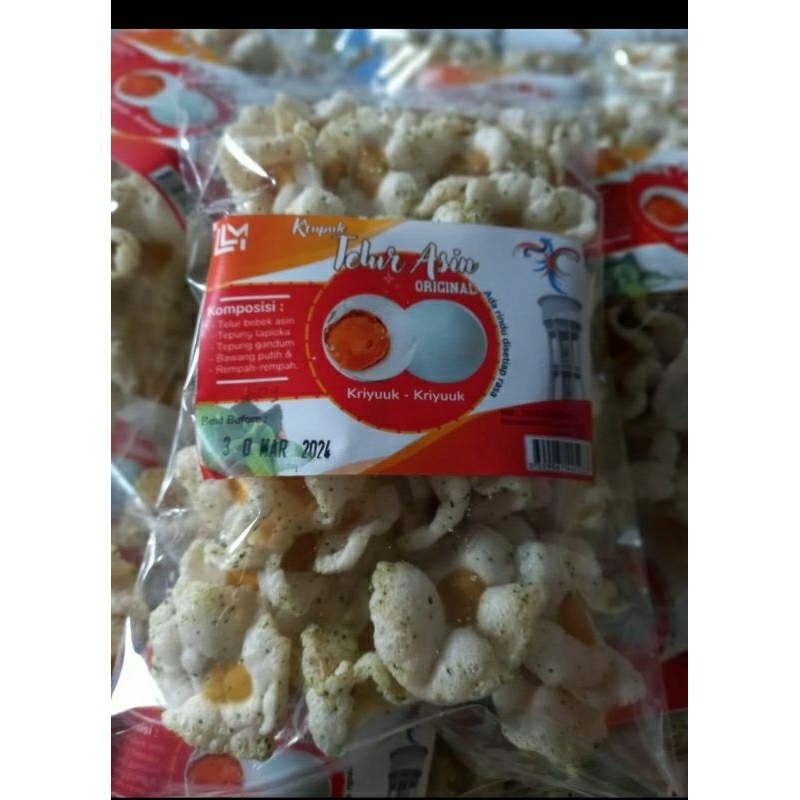 

KRUPUK TELUR ASIN MASIR 60g By lumi FOOD