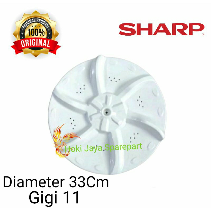 pulsator mesin cuci sharp es f800h top loading bukaan atas