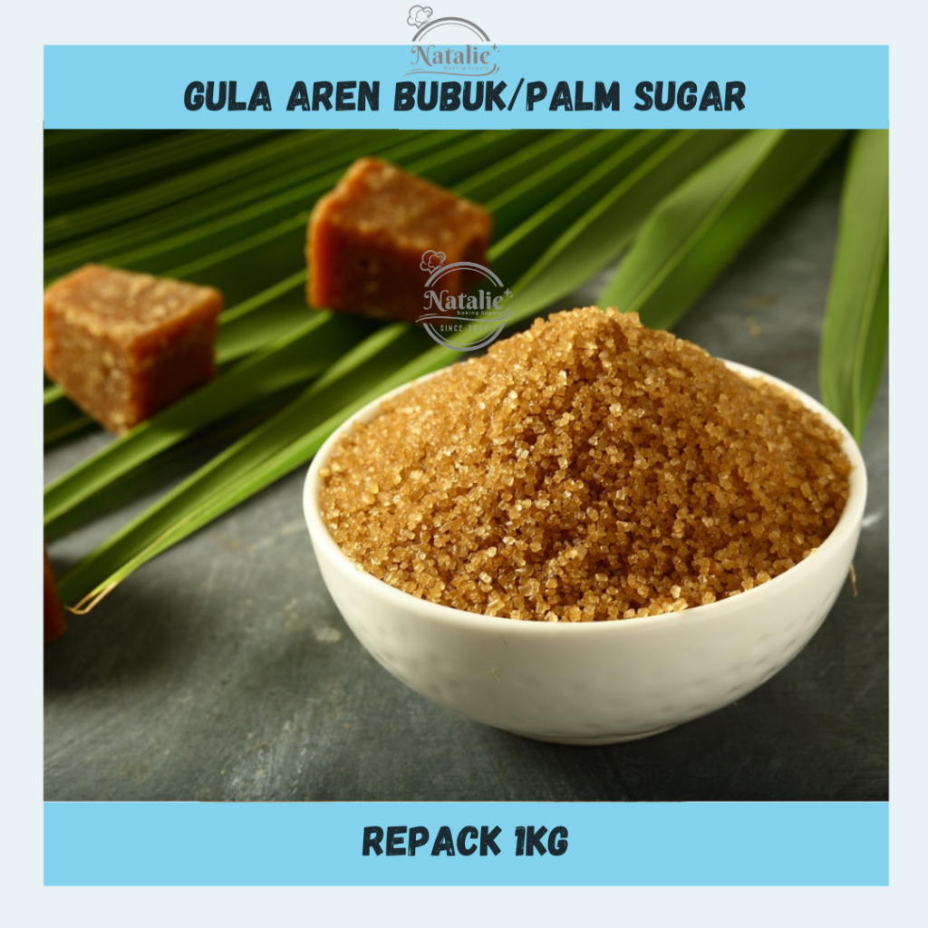 

Gula Aren Bubuk Gula Palem / Gula Semut / Palm Sugar 1kg - (Organic Arenga Palm Sugar)