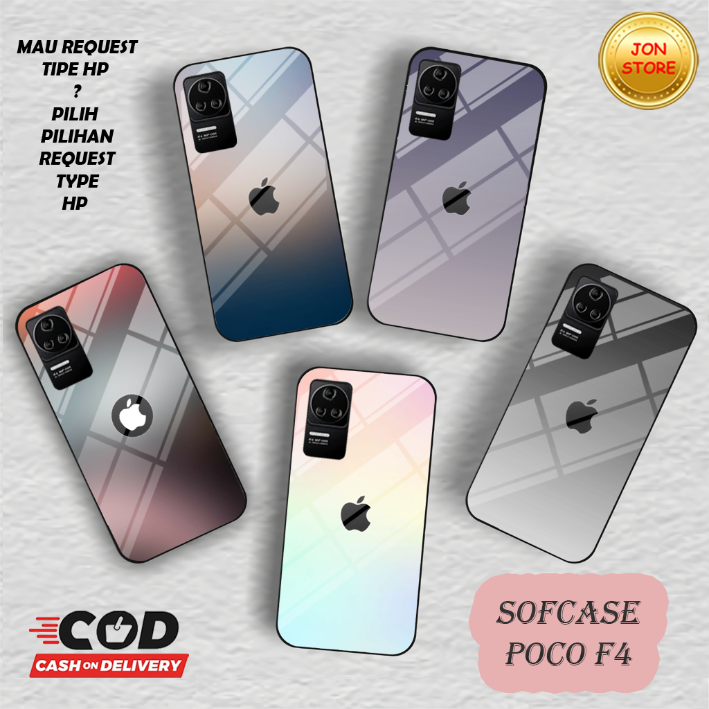 (QR 22) Sofcase Glossy -Case-Silikon CASING XIAOMI POCO F4 OPPO RENO 8T 4G 5G OPPO A57 2022 A77S OPO