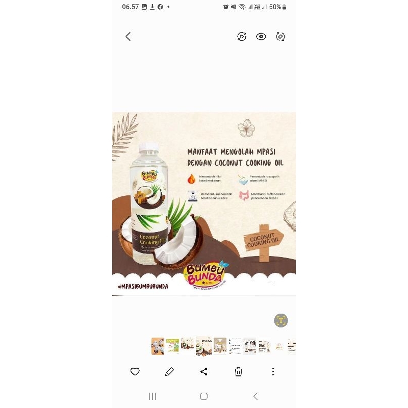 

minyak kelapa bumbu bunda bahan MPASI
