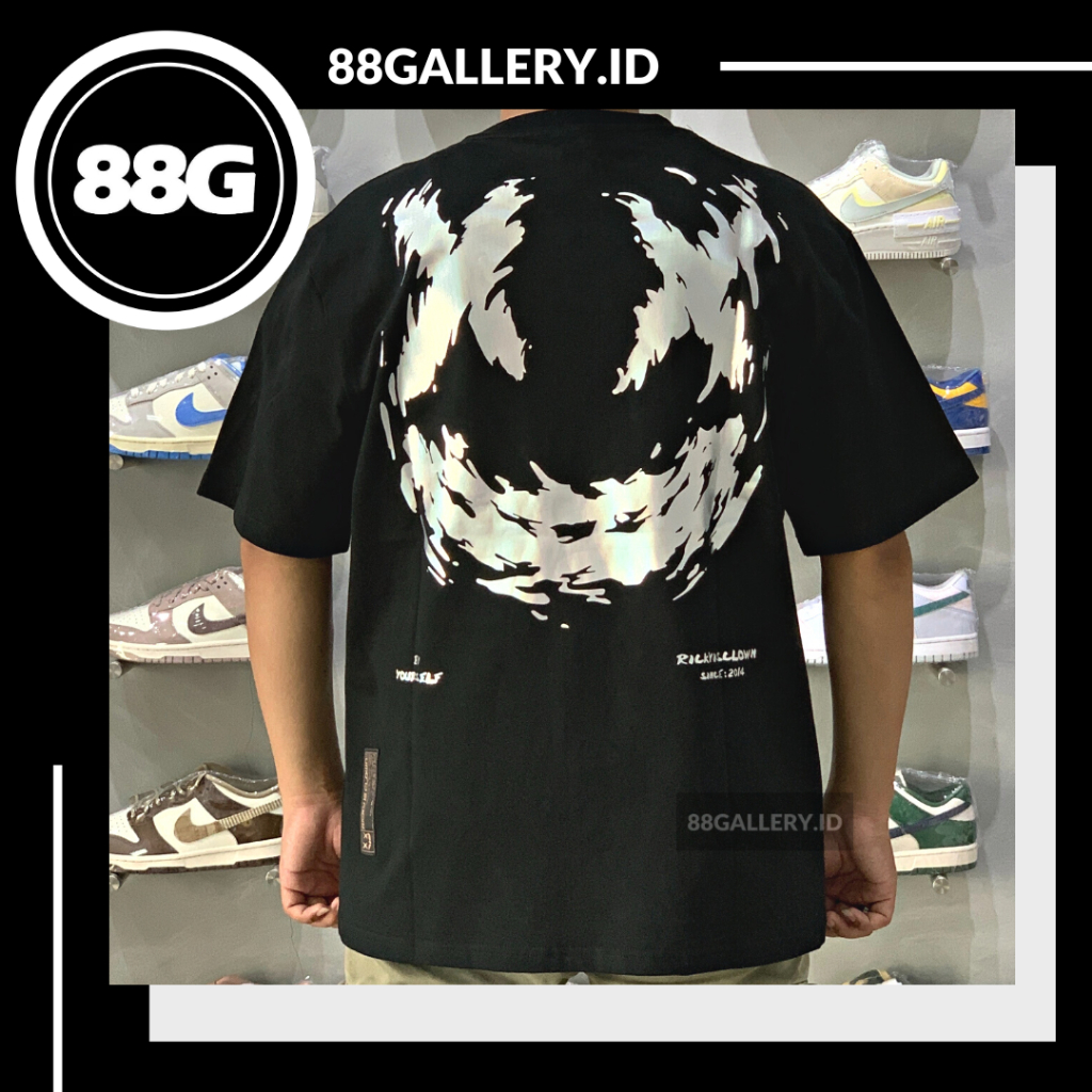 RIC Ricky is Clown Earth Tone Reflective Black Tee