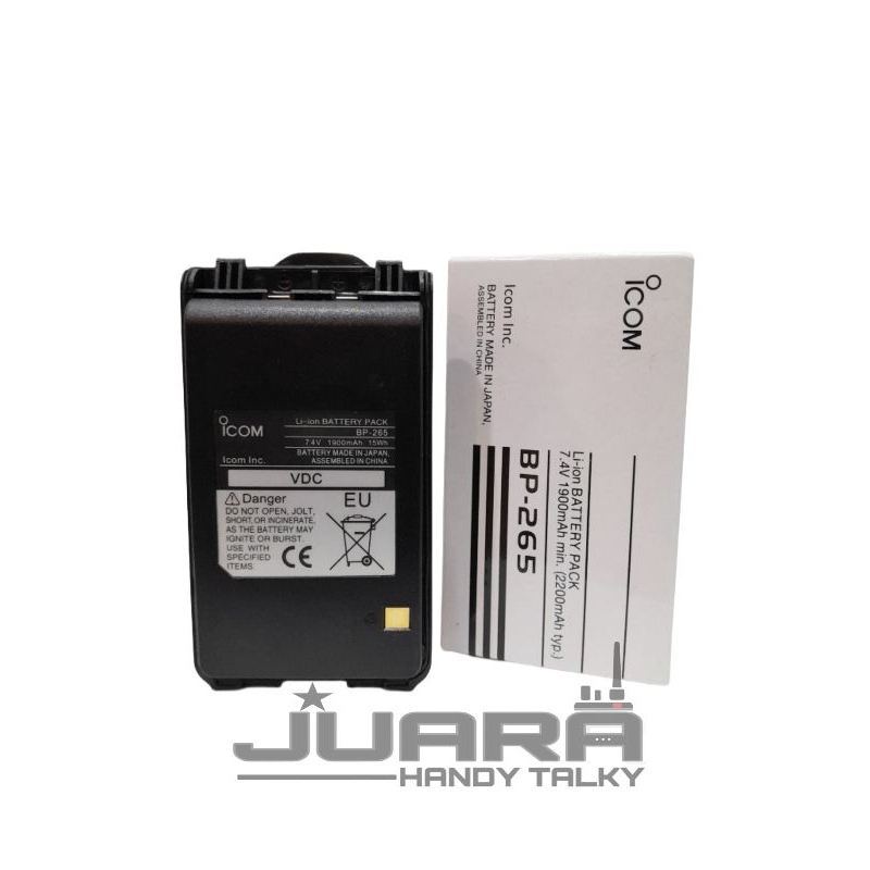 Baterai HT Icom BP265 IC V80 U80 T70A IC F3003 Lithium Li-ion
