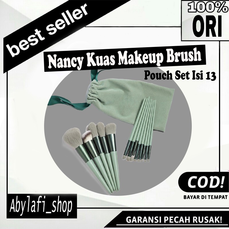 Kuas Make Up Brush Set 13 PCS Lengkap Mini Travel / Paket Kuas Makeup Brush Eye Shadow Foundation Bl