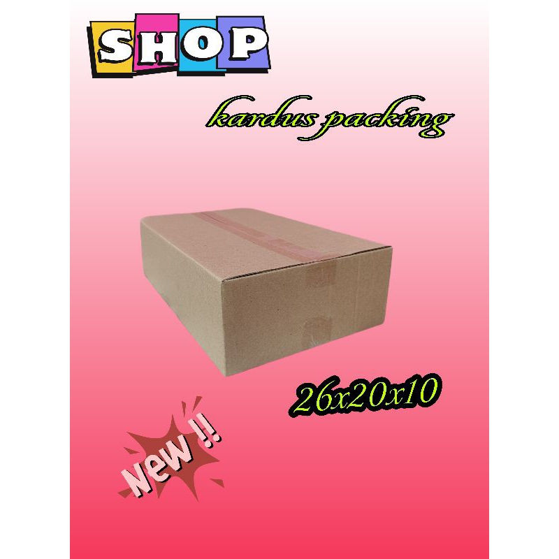 

kardus polos UK 26x20x10 kardus besar kardus packing