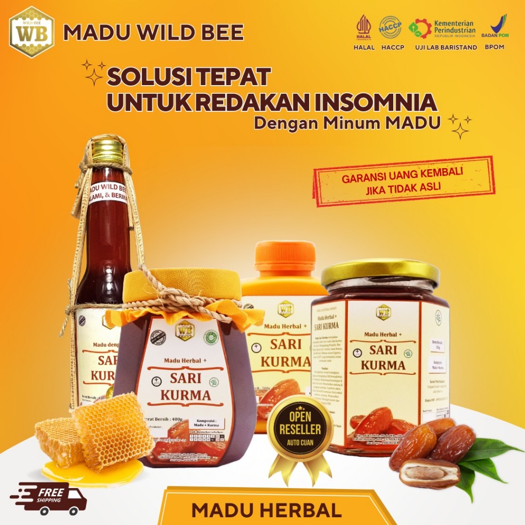

WB Wild Bee - Madu Sari Kurma / Madu Herbal - Wild Bee - Kemasan Ekonomis