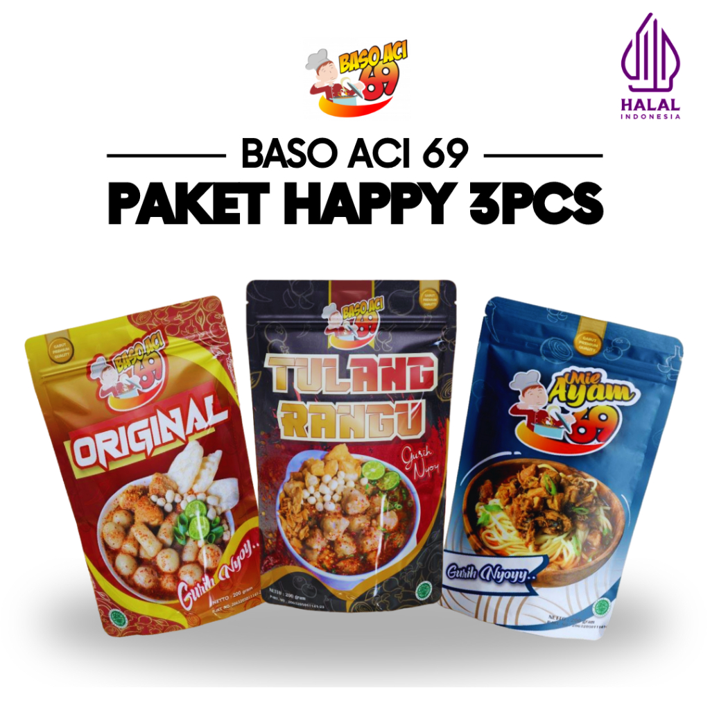 

Baso Aci 69 Paket Happy - Tulang Rangu Original Mie Ayam