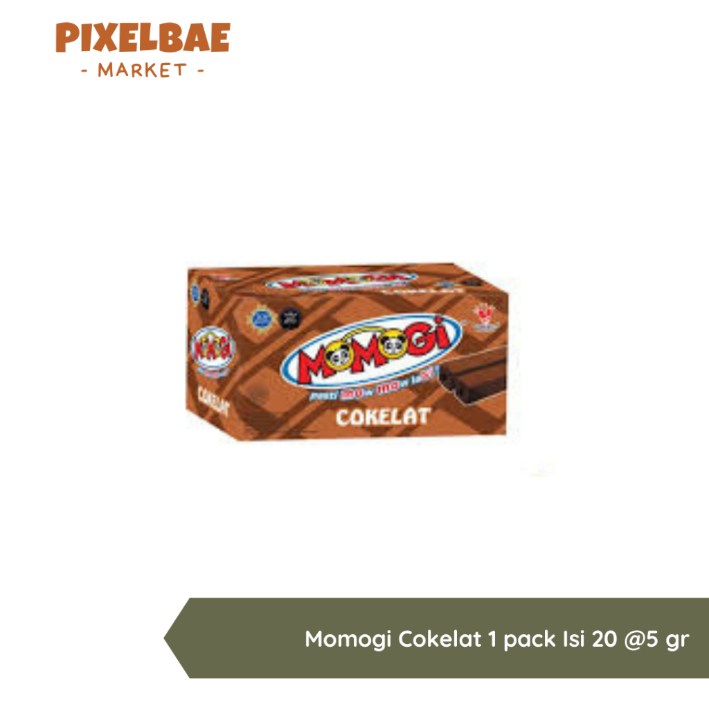 

MOMOGI COKLAT 1 PACK ISI 20 @5 GR