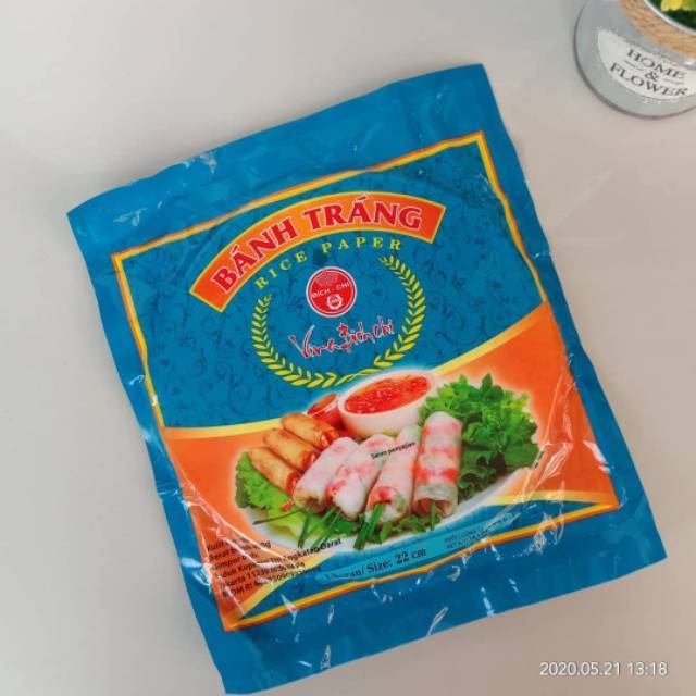 

BANH TRANG RICE PAPER 400 GR UKURAN 22 CM KULIT LUMPIA VIETNAM VINA BICH CHI