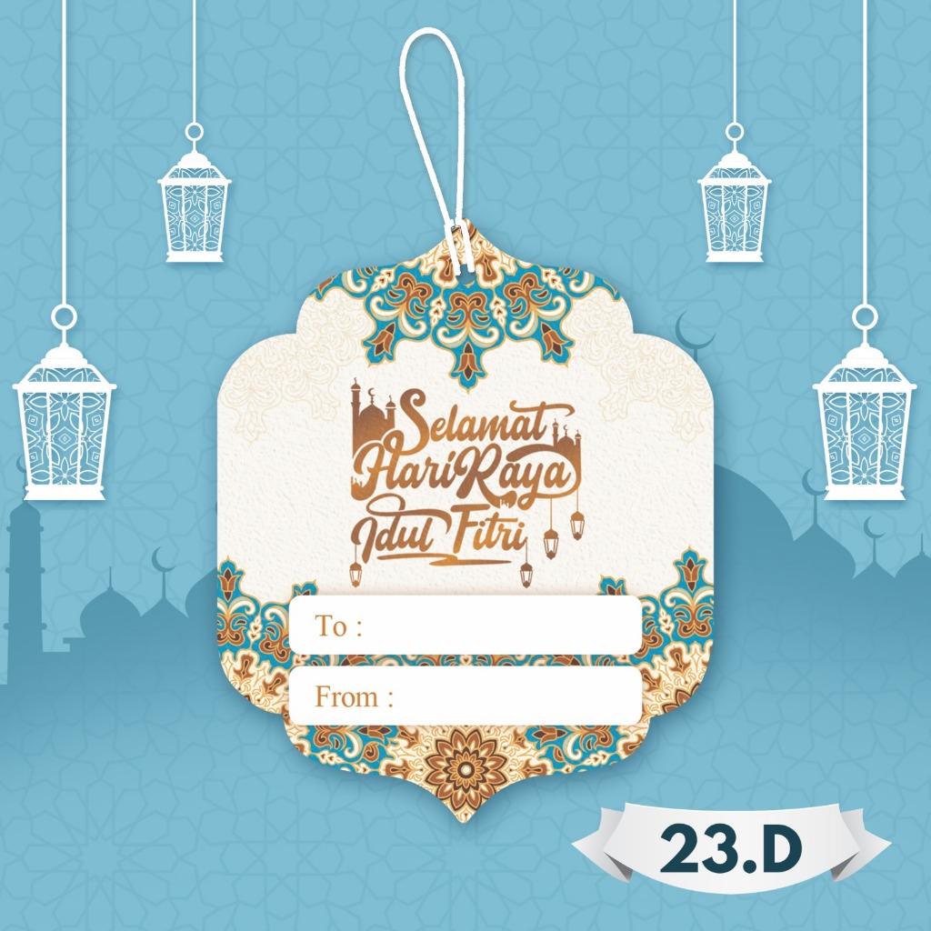 

Hangtag Lebaran kode H 23.D muat uang kertas