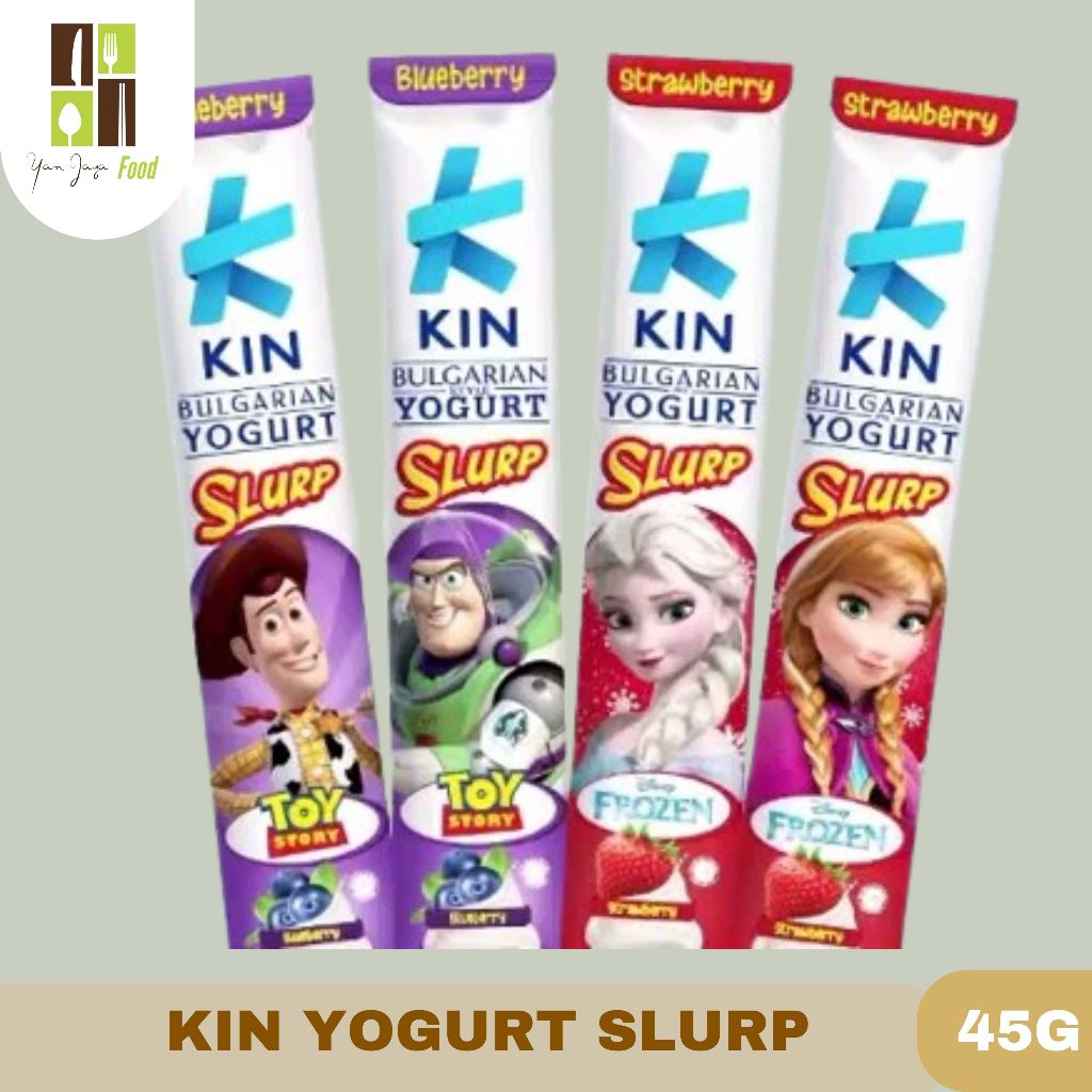 

Kin Bulgarian Yogurt Slurp Kids / Youghurt Blueberry / Strawberry / Original / Marshmellow / Cotton Candy / Black Fruit 45g 1 PCS