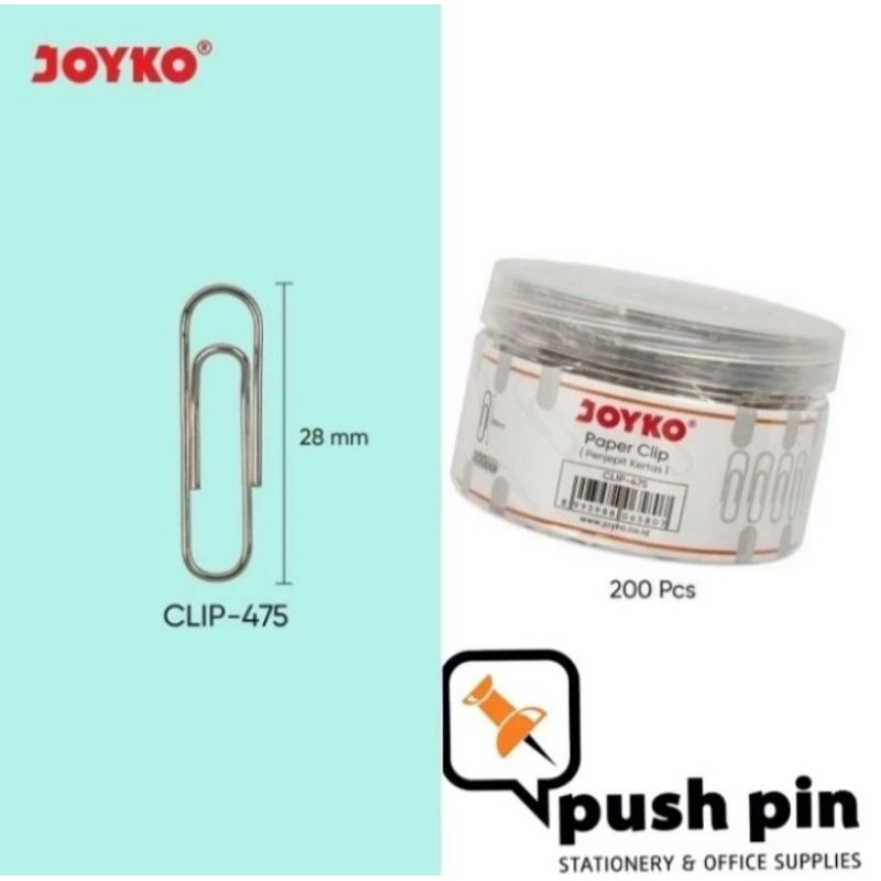 

Joyko Paper Clip / Klip Kertas CLP-475