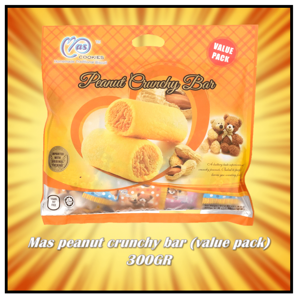 

Mas peanut crunchy bar 300gr (value pack)