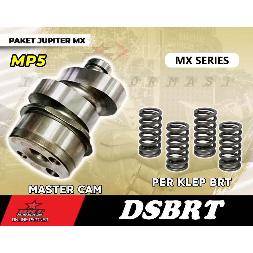 PAKET MP5 Cam Noken As & Per Klep BRT Jupiter MX Vixion R15 MX King NVL NVA MX New 135