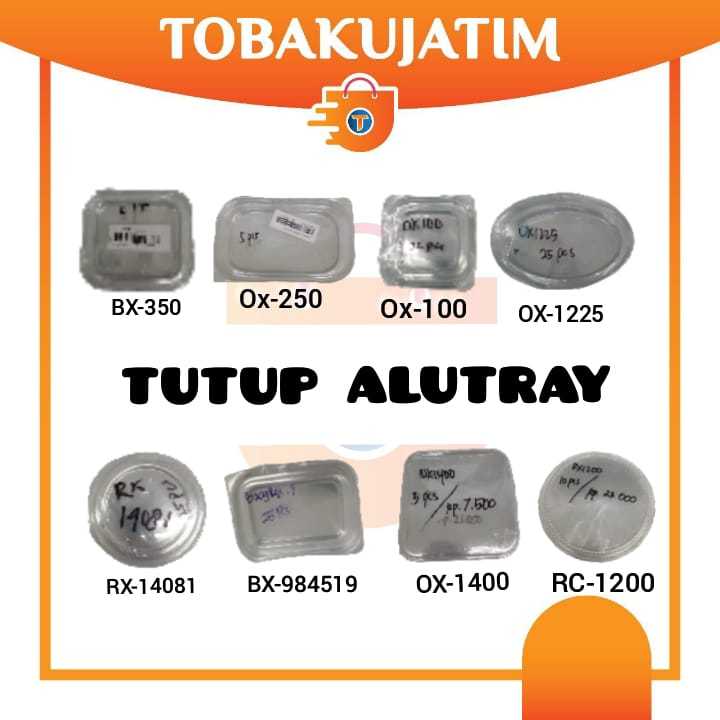 TUTUP MIKA Alumunium Tray OX-1400 100 pcs