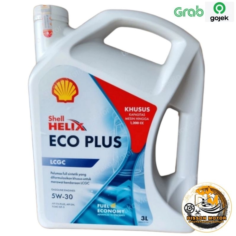 Shell Helix Eco Plus 5W-30 Oli Mobil Helix Eco Plus 3Liter