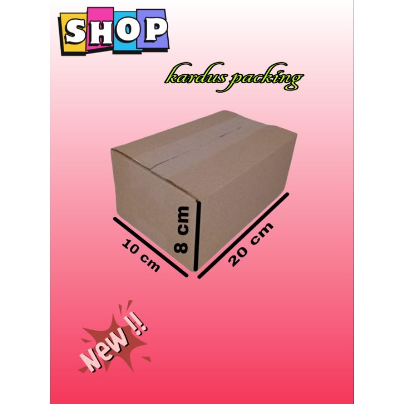 

kardus polos UK 20x10x8 kardus kecil kardus packing