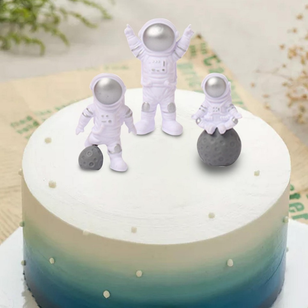 ~ HM8 ~ PAJANGAN KUE ULANG TAHUN ANAK TEMA ASTRONOT LUAR ANGKASA / DEKORASI KUE ULANG TAHUN TOPPER A