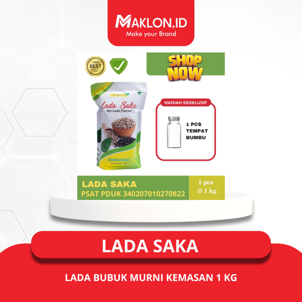 

Lada Bubuk 100% Murni Kemasan 1 Kg