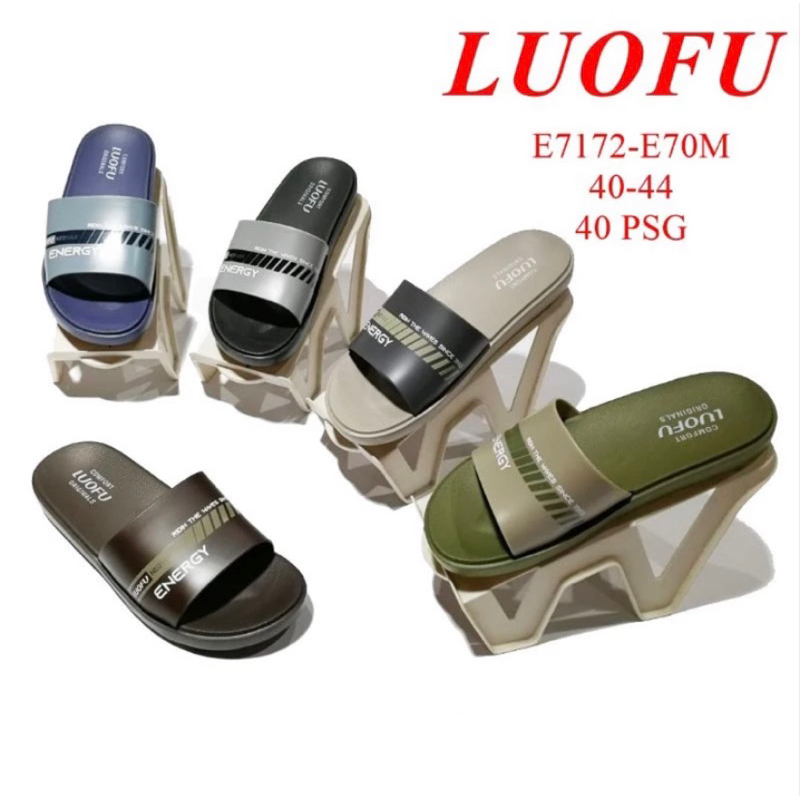 LUOFU ORIGINAL Sandal pria luofu Sendal luofu kokop import Sandal import murah size 40-44