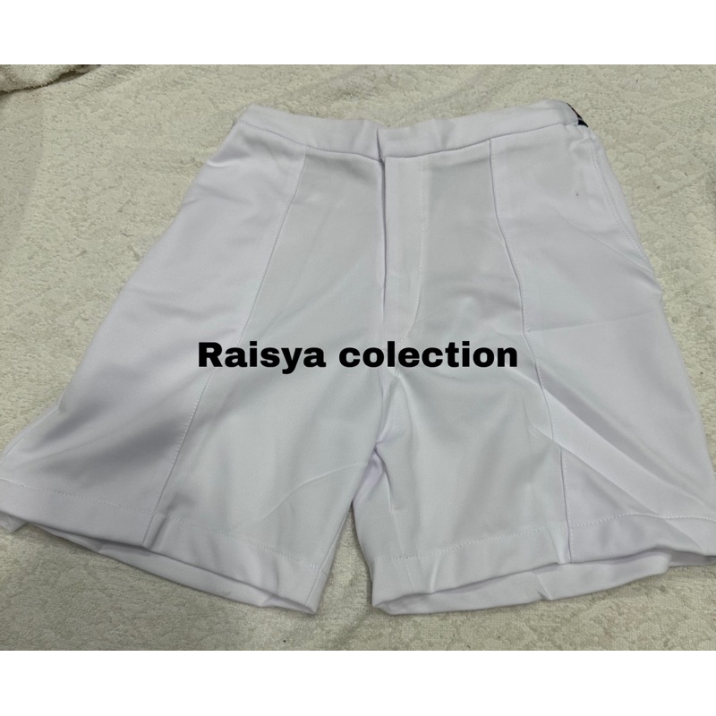 celana pendek putih / celana tni al