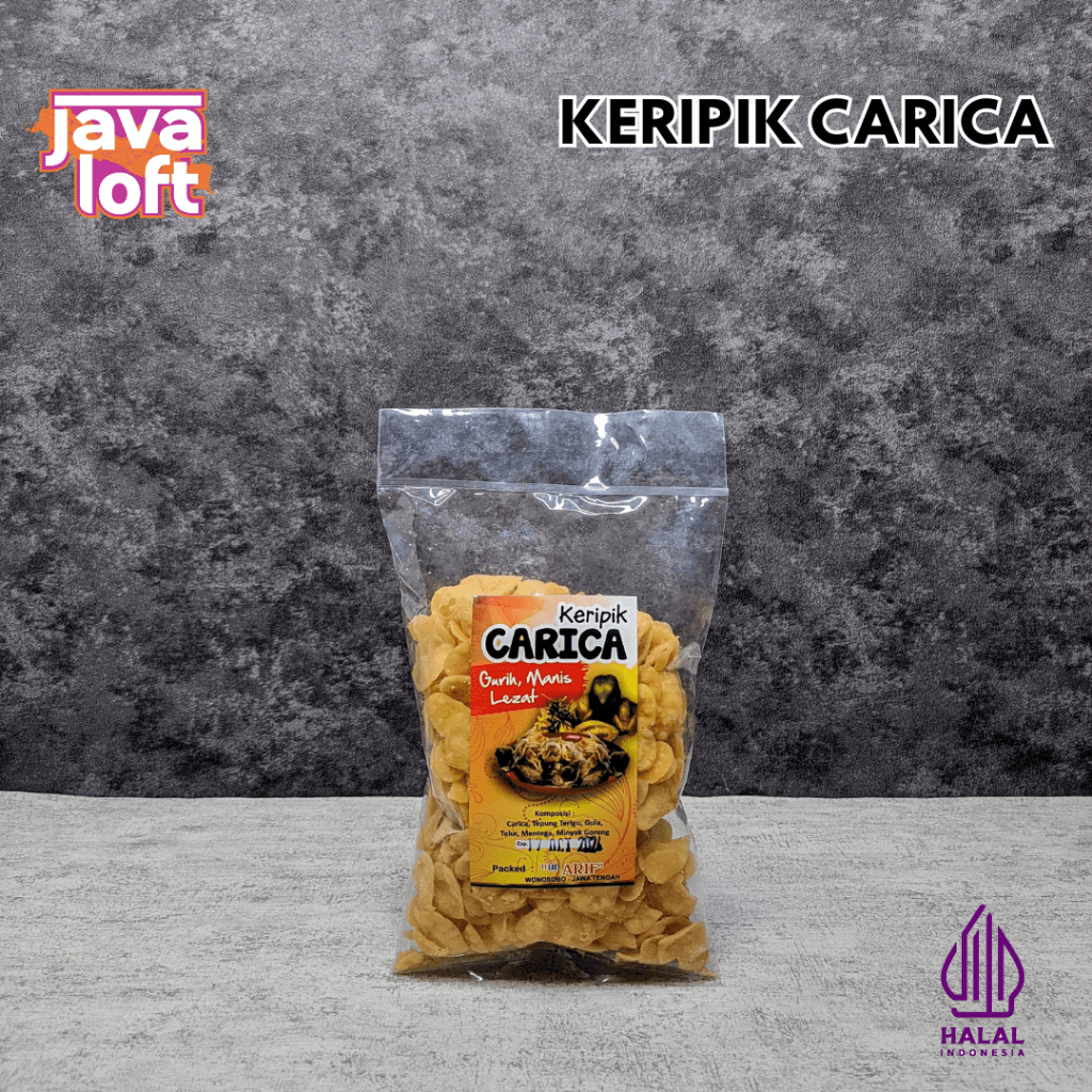 Keripik Carica Arif Cemilan Keripik Buah Carica Khas Dataran Tinggi Dieng