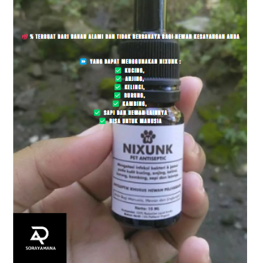 OBAT JAMUR KUCING SCABIES KUCING LUKA KUCING ANJING KELINCI NIXUNK 10 ML