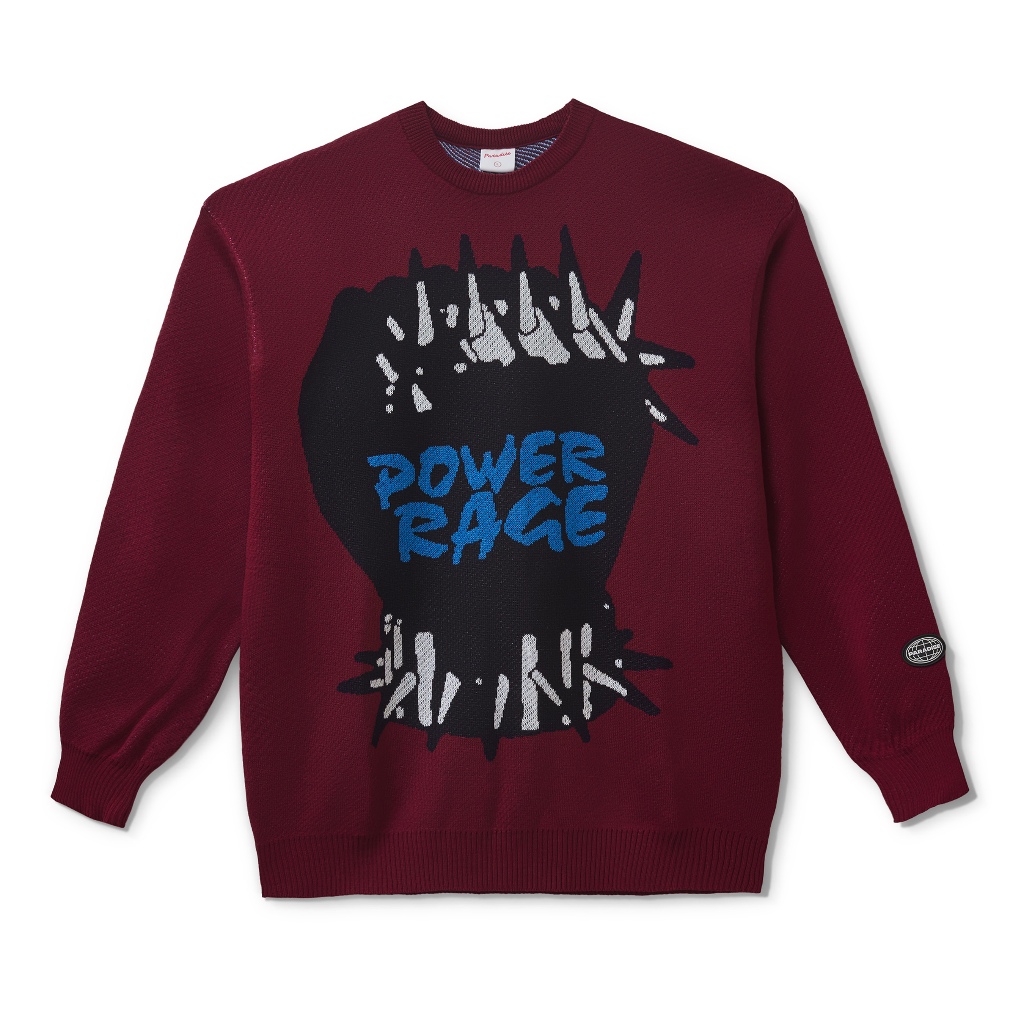 Paradise Youth Club - Power Rage Knit Sweatshirt - Maroon