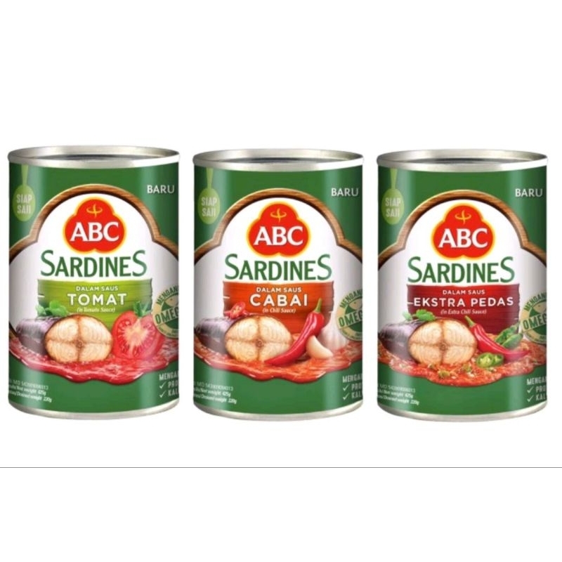 

Sarden ABC 425gr Kaleng Besar