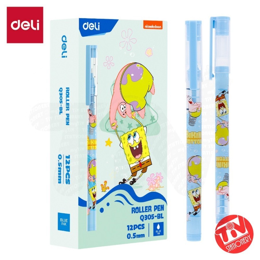 

Gel Pen Deli SpongeBob Roller 0.5mm (Ecer)