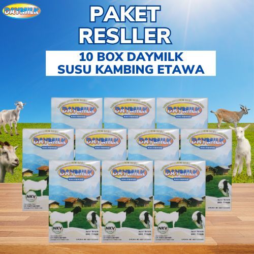 

DAYMILK ORIGINAL 10 Box - Susu Kambing Etawa Terlaris Paling Sering Di Beli (Best Seller)