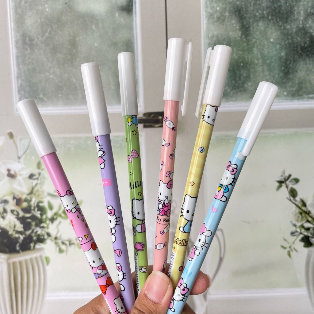 

Pulpen Gel ODEMEI Motif Hello Kitty PGK 1116 0.5 mm - MOTIF SANRIO - bolpoint unik aesthetic korea viral 1 pack alat tulis lucu sovenir