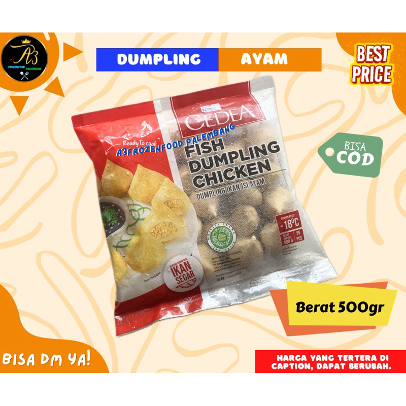 

CEDEA Fish Dumpling Chicken | Dumpling Ayam | A3 Frozenfood Palembang