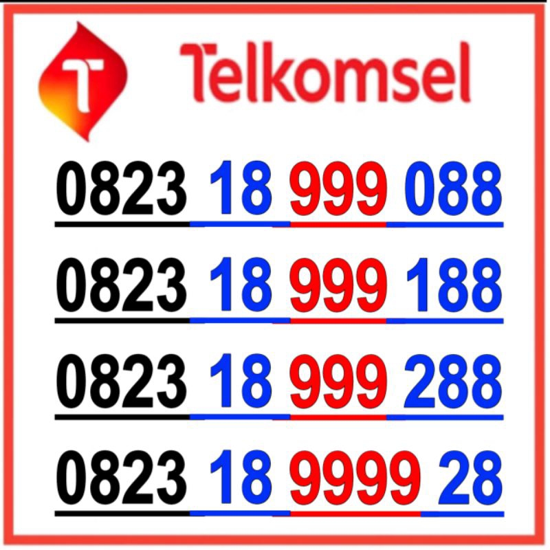 nomer cantik telkomsel 4g 5g triple 999 kwartet 9999