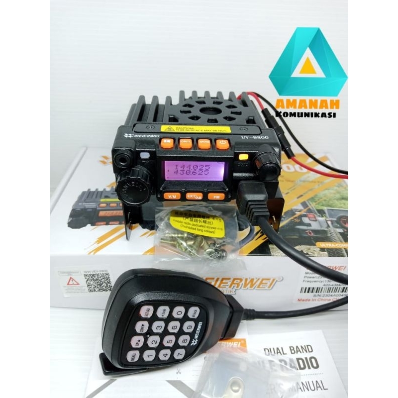 Radio rig weierwei 9800 dual band original