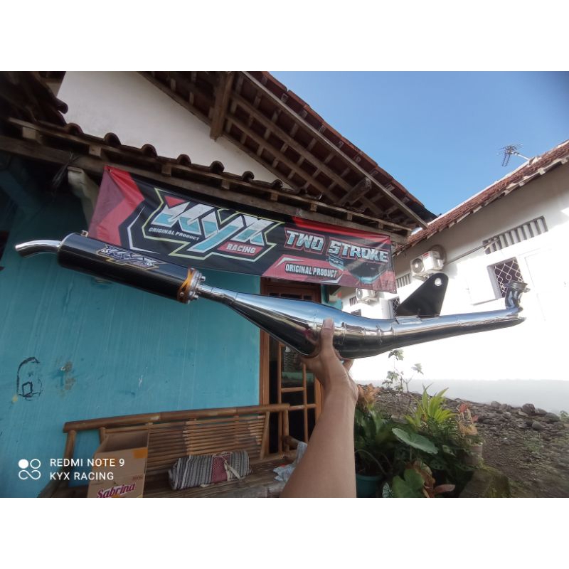 Knalpot Yamaha Alfa Model Samping free paking