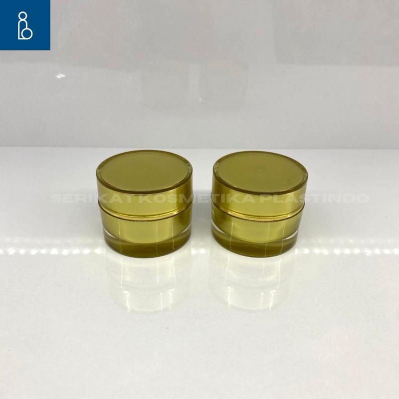 Pot Cream 10 Gram Acrylic Gold List Gold / Pot Acrylic 10 gr / Pot Kosmetik Acrylic 10 gr / Pot Crea