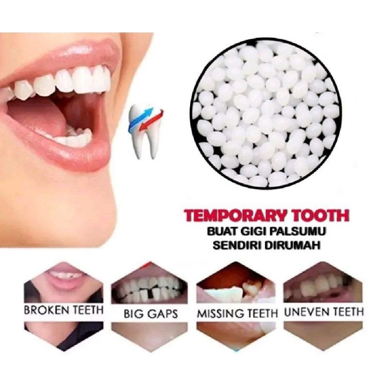 Penambal Gigi Ompong Renggang Patah Berlubang