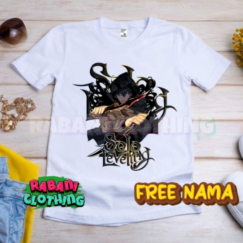 baju solo leveling kaos anak
